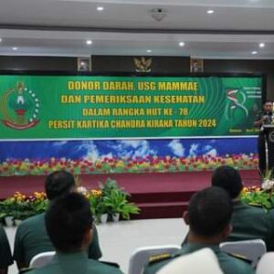 Pangdam XIV/Hsn Melaksanakan Donor Darah Dalam Rangka HUT Ke-78 Persit KCK Tahun 2024
