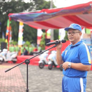 Pj. Wali Kota Bekasi Sambut Antusias Lomba Gerak Jalan Kolaborasi dengan Bank BJB