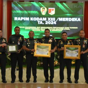 Raih Penghargaan Peringkat Pertama, Brigjen TNI Dody Triwinarto : Tahun 2024 Adalah Tahun Prestasi Bagi Prajurit Petarung Tadulako