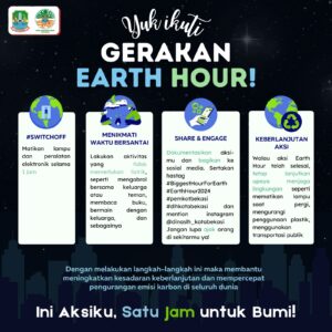 Gerakan Earth Hour 2024, Pemkot Bekasi Imbau Matikan Lampu Selama 1 Jam