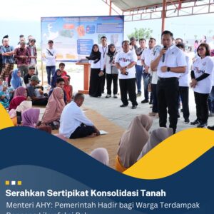 Menteri AHY: Serahkan 655 Sertifikat, Pemerintah Hadir Bagi Warga Terdampak Bencana Likuefaksi Palu