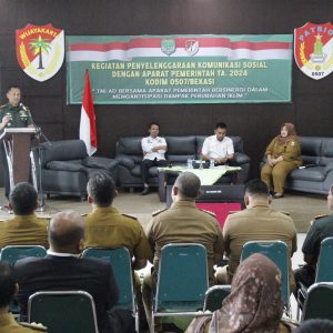 Bersinergi Dalam Mengantisipasi Dampak Perubahan Iklim, Kodim 0507/Bekasi Selenggrakan Komsos Dengan Aparatur Pemerintahan Kota Bekasi TA 2024