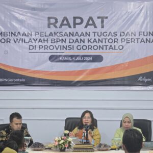 Evaluasi Kinerja Kanwil BPN Provinsi Gorontalo, Pembina Tim 5 Dukung Pemerataan Capaian WBK dan Layanan Elektronik se-Provinsi Gorontalo