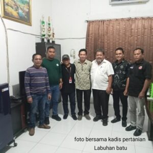 Ketua AFKASINDO Labuhan Batu Terpilih Adakan kunjungan kerja pertama ke Dinas Pertanian Labuhan Batu