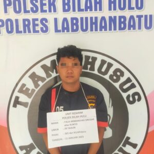 Polsek Bilah Hulu Berhasil Tangkap Pelaku Curas, Warga Bantu Amankan Tersangka