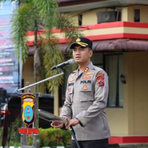 Pimpin Apel Perdana Polres Tapteng, AKBP Wahyu ; Jangan Sakiti Hati Masyarakat