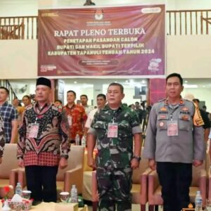 Pj. Bupati Tapanuli Tengah Hadiri Rapat Pleno Terbuka Penetapan Bupati dan Wakil Bupati Tapteng