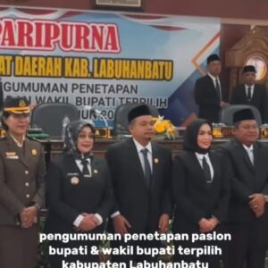 Plt Bupati Hadiri Rapat Paripurna DPRD penetapan Bupati dan Wakil Bupati Labuhanbatu