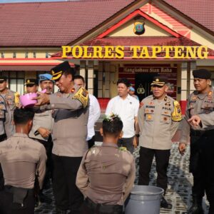 Polres Tapteng Sambut Bintara Remaja, Bekali Semangat Pengabdian