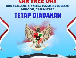 Hari Lahir Pancasila Minggu 1 Juni 2025: Pemkot Bekasi tetap Gelar CFD