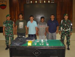 Anggota Unit Intel Kodim 0212/Tapsel Ringkus Bandar Narkoba Diwilayah Paluta