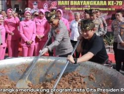 Polri Bagikan 5.000 Paket Makanan Bergizi Gratis di Lombok Tengah